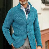 Cardigan de Punto para Hombres Calidez de Invierno, Estilo de Negocios Casual - details 4