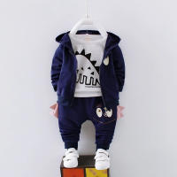 Conjunto de ropa de bebé, ropa de algodón de dibujos animados para niños pequeños, ropa de bebé de tres piezas - details 1