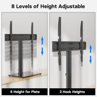 Soporte TV Pie de Pedestal Superior de Sobremesa Universal para LCD/LED/Plasma de 32-65 Pulgadas, Soporte Pie TV con Altura Ajustable Carga 45 KG y máximo VESA 600x400 mm - details 1