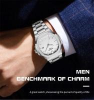 Reloj de Pulsera de Cuarzo de Lujo para Hombres NIBOSI Automático, Impermeable, Elegante de Negocios Casual - details 1
