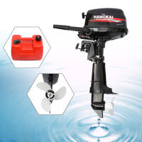 Motor de Aire Trasero de 6.5 HP 123CC 4800W Motor de Barco de Gasolina con Refrigeración de Agua CDI Sistema Kit de Motor de Lama - details 0