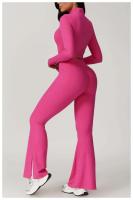 Conjunto de Yoga de Manga Larga Top de Correa Alta y Leggings Deportivos para Mujeres - details 41