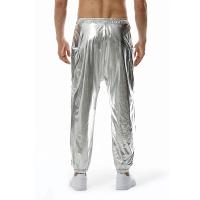 Modo brillante o métallique survêment pantalones de survêment Hip Hop décontracté poche Cargo pantalon Disco danse fête Festival bal Streetwear - details 8