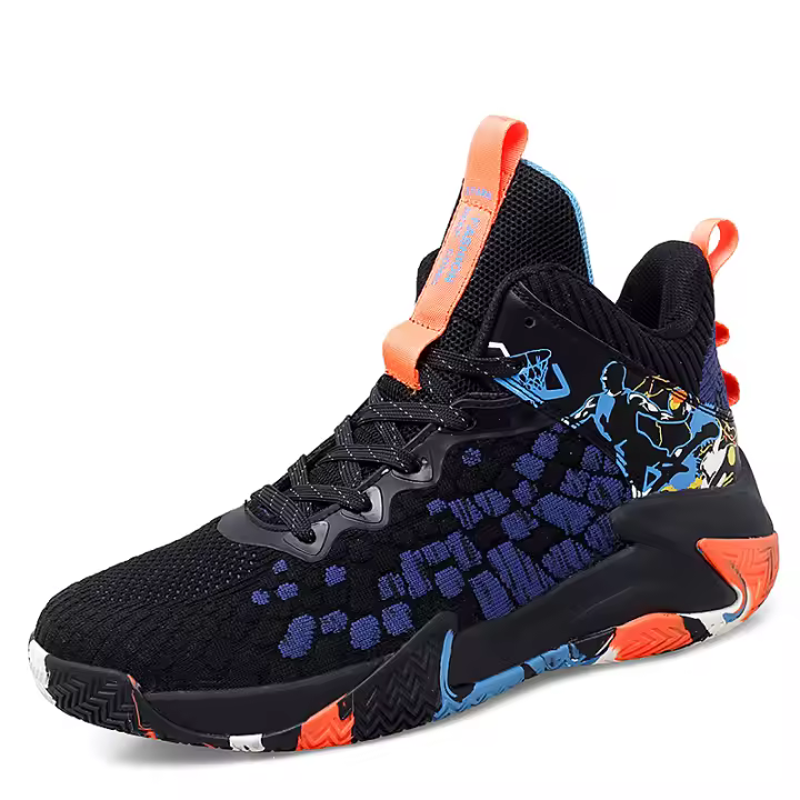 Zapatillas de baloncesto antideslizantes para hombre, zapatos deportivos transpirables para entrenamiento, zapatillas de baloncesto atléticas para jóvenes, zapatos de tenis al aire libre - 1