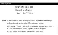 Bolso tote de moda para mujeres Bolso de lujo de medio cuarto Luna bolso de hombro de marca para damas Bolso de axila de cuero PU y monedero - details 2