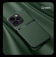 Funda de Cuero de Lujo para iPhone 15 14 Plus 13 12 11 Pro Xs Max XR X: Protección Completa Cubierta Trasera Silicona Magnética Resistente a Arañazos Compatible con Smartphones Hecha en China - details 10