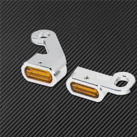 Intermitente LED ámbar para motocicleta, luz de marcha para Harley Touring Electra Glide Road Glide 09-17, Softail Slim FLS, 2 uds. - details 19