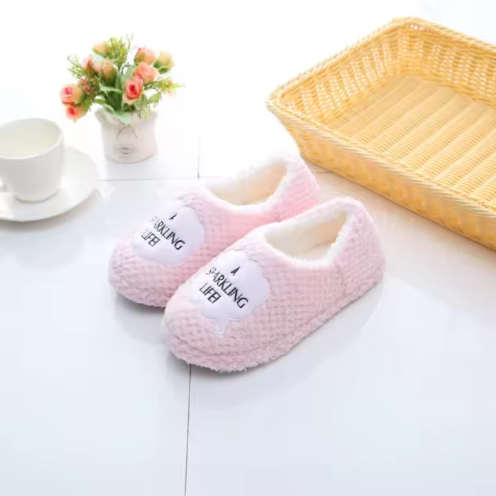 Zapatos de confinamiento de maternidad zapatillas de algodón primavera, otoño e invierno nuevas bolsas y zapatillas de interior para el hogar suela suave antideslizante ligera y silenciosa - 1