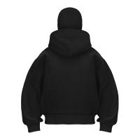 Pasamontañas moda personalidad Sudadera con capucha hombres Color sólido doble capa Sudadera con capucha Y2k Retro Hip Hop ropa de calle de invierno - details 2