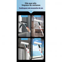 Limpiacristales de Gran Altura Cepillo de Limpieza de Ventanas de Doble Cara para Herramientas de Limpieza Doméstica - details 6