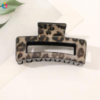 Pinza para el cabello con estampado de leopardo, regalos para ella, accesorios para el cabello informales y versátiles para mujer, tocados minimalistas adecuados para cabello grueso, accesorios para el cabello de moda para fiestas, decoración de ropa diar - details 0