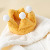 Capa con capucha absorbente de vellón de coral de alta densidad para niños, se puede utilizar una capa de toalla envolvente - details 3
