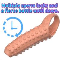 Leten Extender Condón reutilizable Retraso de la eyaculación Funda Dick Dildo masculino Juguetes sexuales para hombres Adultos 18+ Productos eróticos - details 4