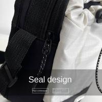 Bolso de hombro con cordón de nailon, bolso cruzado ligero de estilo coreano para mujer, bolso de cubo de gran capacidad con correa ajustable - details 21