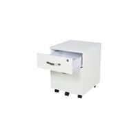 Cajonera de oficina con ruedas, mueble archivador con 3 cajones, cajonera para escritorio/estudio, 40x50x57,5 cm, blanco - details 12