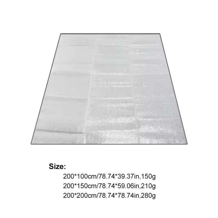 Manta de Camping Ultraligera Impermeable para Picnic en Playa Alfombra de Esponja EVA y Lámina de Aluminio Pad de Sueño para Tienda Exterior - 1