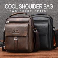 Canguro-Bolso de hombro Vintage para hombre, bandolera de cuero dividido, novedad de 2020 - details 1