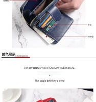 Tiantian Winnie the Pooh nuevas carteras cortas para mujer estilo coreano lindo plegable monedero de moda multifuncional - details 7