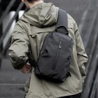 bandolera de nailon impermeable para hombre, bolso de pecho con correa ajustable, antirrobo, para viaje deportivo - details 1