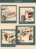 Rompecabezas de madera 3d para niños, conjunto de modelos de construcción mecánicos Montessori DIY, juguetes para construir motocicletas, dirigibles, coches, trenes - details 16