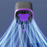 Con pantalla de visualización ventilador de mano 5 velocidades ajustable recargable de alta velocidad Mini ventilador refrigeración de bajo ruido - details 4
