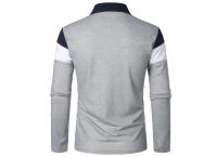 Polo de Golf para hombre, camiseta a rayas de manga larga con solapa, ropa deportiva transpirable, primavera y verano - details 12