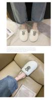 Zapatillas de algodón peludas para mujer, calzado cálido para el hogar, zapatillas de diamantes brillantes, zapatos planos de moda para exteriores, otoño e invierno, nuevo - details 10