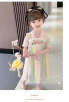 Hanfu colección de verano 2025 nuevo vestido chino antiguo súper inmortal para niñas pequeñas falda estilo Tang para niños - details 16