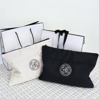 Bolsa De Maquillaje Portátil De Algodón Floral Nueva Gran Capacidad Bolsa De Almacenamiento De Cosméticos En Color Sólido Bolsa De Viaje Para Artículos De Higiene Personal - details 2