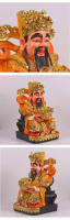 Dios de la riqueza 1216, apertura sonriente, resina Yuanbao, hogar, pintura de colores, estatua de Buda, origen Cultural y financiero - details 1