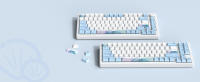 Teclas PBT de Ballena Océánica Perfil de Sublimación Azul Blanco 129 Teclas para Teclado Mecánico Cherry MX - details 1
