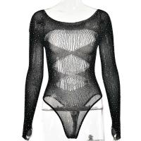 Sifreyr - Corsé para mujer, top de manga larga de alta elasticidad, mono sexy ajustado para fiestas y discotecas - details 0