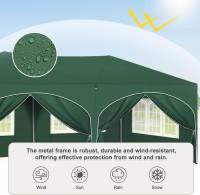 Carpa de 3x6m con 6 Paredes Tent de Fiesta Impermeable, Protección UV 50+, Altura Ajustable - details 3