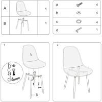 Sillas de Comedor Nórdicas Elegantes Versátiles, Transparentes, Acrílico, Paquete de 4 - details 5