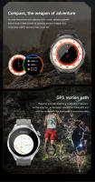 Reloj inteligente 1,85 pulgadas HD pantalla grande NFC Reloj inteligente hombres Bluetooth llamada presión arterial GPS al aire libre seguimiento deportivo Smarthwatch brújula esfera personalizada salud Smartwatch - details 16