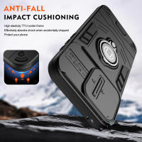 KEYSION-funda de armadura a prueba de golpes para Infinix Hot 50i, silicona + PC, cámara deslizante, protección, anillo, soporte, funda de teléfono para Infinix Smart 9 - details 3