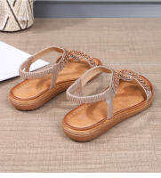 Sandalia Plana Mujer 2025 Punta Redonda con Cristales - Diseño Transpirable Boho Chic, Zapatos de Verano Cómodos para Playa, Fiesta y Diario, Moda Primavera-Verano - details 34