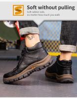 Botas de Seguridad Ligeras y Transpirables para Hombres Cómodas, Suaves, Impermeables de Cuero - details 9