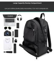 Mochila impermeable con carga USB para hombre, bolsa grande para ordenador portátil de 15,6 pulgadas, escolar - details 4