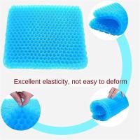 Cojín de gel para asiento de coche y oficina, cojín suave para aliviar la presión, transpirable, doble espesor, para verano - details 8