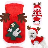 Abrigo de Capucha para Perros para Navidad Ropa de Mascota Cálida para Perros Pequeños y Medianos - details 4