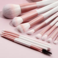 Set de 12 Pinceles de Maquillaje Naturales Herramienta de Belleza Profesional para Mujeres - details 1
