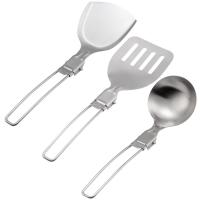 Espátula de acero inoxidable para acampar, vajilla ligera plegable, utensilios de cocina para senderismo, Bushcraft - details 5