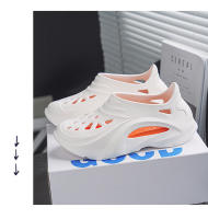 Agujero zapatos sandalias de los hombres de verano antideslizante deportes playa vadear conducción pisar mierda sensación bolsa de suela gruesa cabeza zapatillas - details 19