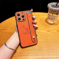 Funda de Teléfono de Cuero Sintético con Correa para iPhone Diseño Minimalista Protección de Cámara - details 1