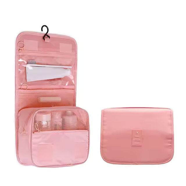 Bolsa de Maquillaje de Viaje Impermeable de Alta Calidad Organizador de Higiene Personal con Gancho para Baño para Mujeres - 1