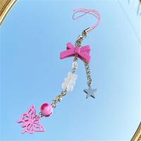 Cadena con cuentas Kawaii para chica, cordón para teléfono, dijes para bolso, cadena rosa para chica, colgante para teléfono, dijes de estrella para teléfono, correa para teléfono móvil - details 2