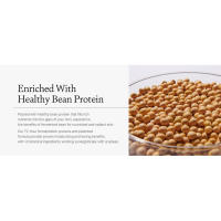 healthy bean protein, rich nutrients, nourished and radiant skin, 72 hour fermentation