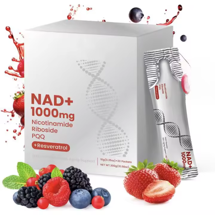Suplemento de nicotinamida en bebida con sabor a frutos rojos Nad+ - 1