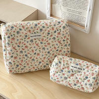 Bolso De Cosméticos Vintage Con Pato De Algodón Aterciopelado Para Mujer Bolso De Mano Portátil Con Cierre De Cremallera Para Almacenamiento De Maquillaje - details 2